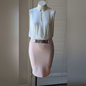 Elegant Pink Pencil Skirt